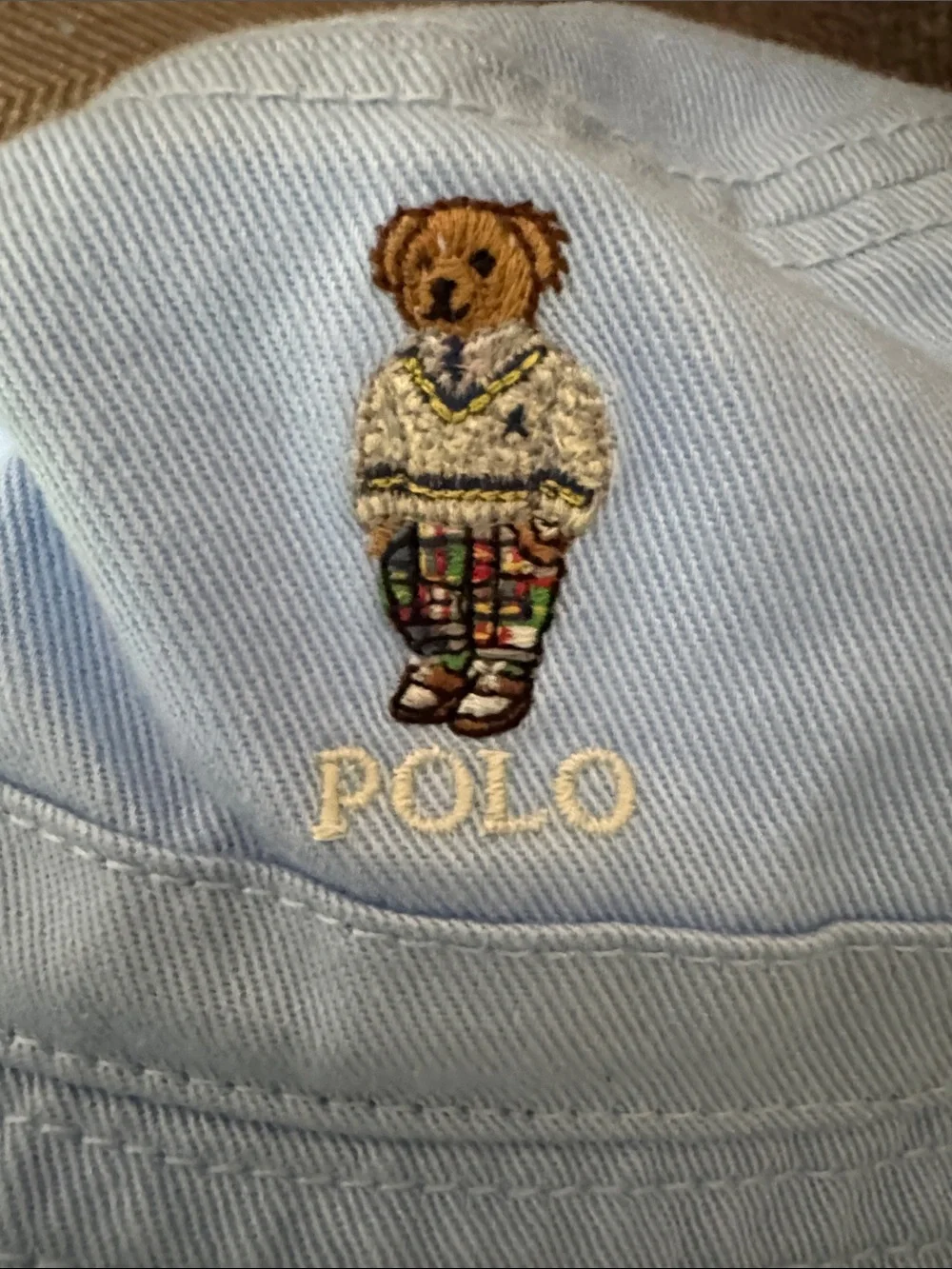 Polo Bear Light Blue Bucket Hat